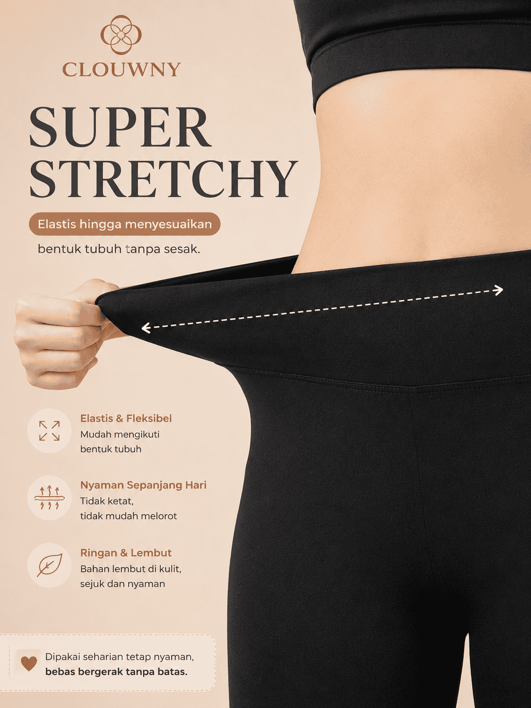 Basic Legging - Soft Pink